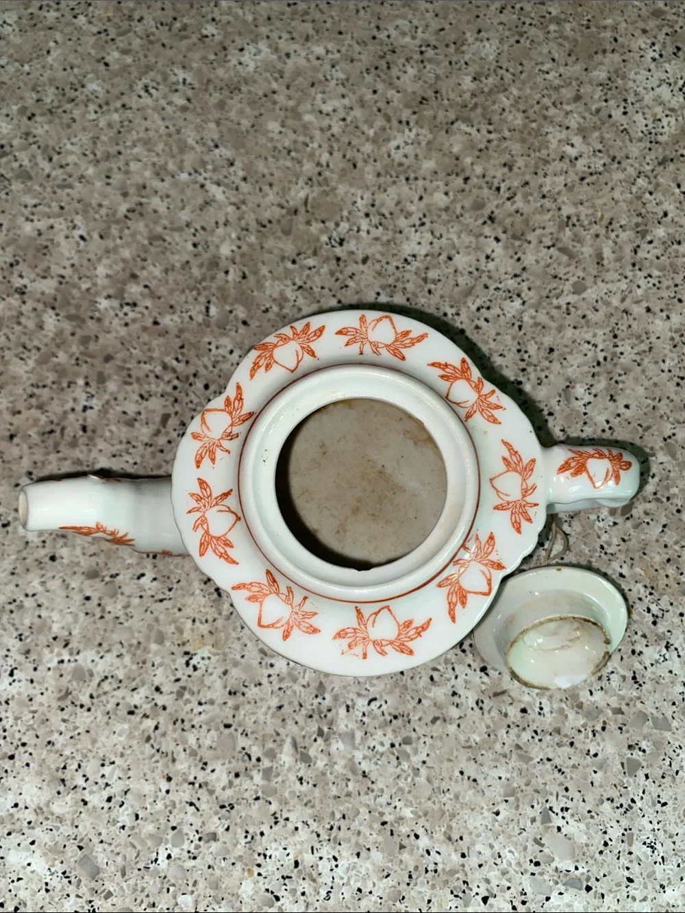 Vintage Chinese Porcelain Lobed Lidded Teapot